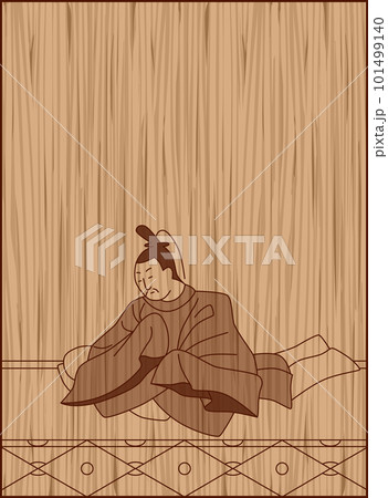 木彫り風百人一首　清原深養父 101499140