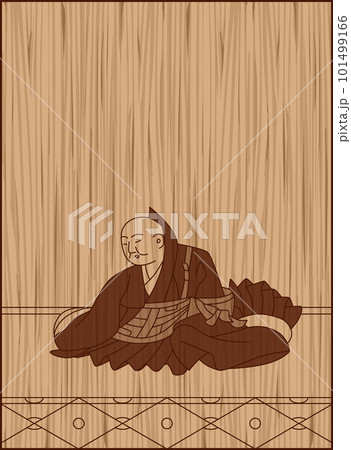 木彫り風百人一首 僧正遍昭 木彫り風百人一首 僧正遍昭 101499166