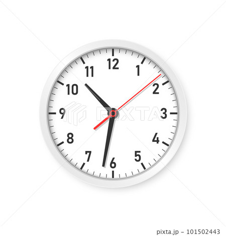 Clock icon illustration in flat style. Watch face vector illustration on isolated background. Time alarm sign business concept. Clock icon illustration in flat style. Watch face vector illustration on isolated background. Time alarm sign business concept. 101502443