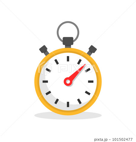 Stopwatch icon illustration in flat style. Timer vector illustration on isolated background. Time alarm sign business concept. Stopwatch icon illustration in flat style. Timer vector illustration on isolated background. Time alarm sign business concept. 101502477