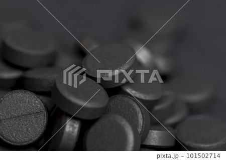 Open and unpacked tablets of black color close-up Open and unpacked tablets of black color close-up 101502714