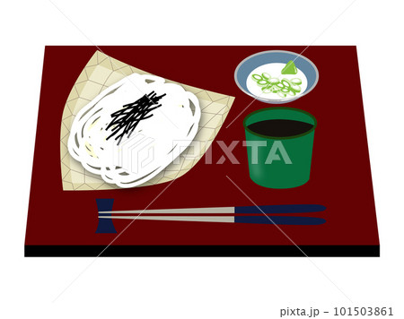 群馬県の名物、水沢うどん 101503861