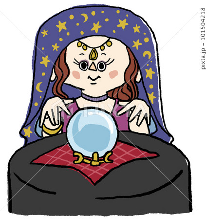 fortune teller crystal ball clipart