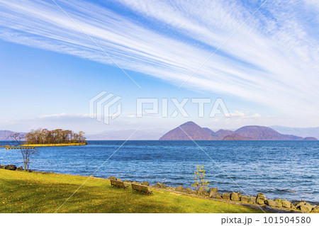 洞爺湖畔の景色(北海道洞爺湖町) 洞爺湖畔の景色(北海道洞爺湖町) 101504580