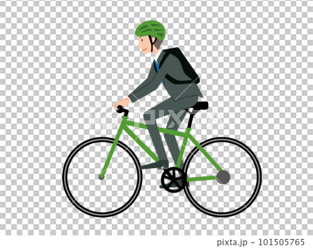 騎自行車上下班的商人 101505765