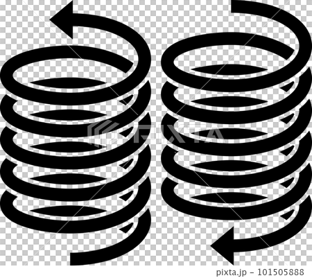 らせん状の矢印 101505888