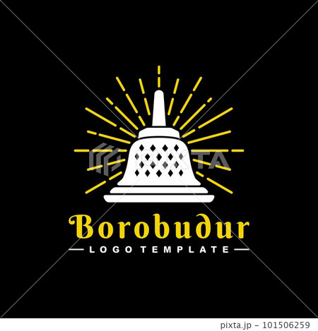 Simple Hindu Temple Stupa Logo Design Vector Simple Hindu Temple Stupa Logo Design Vector 101506259