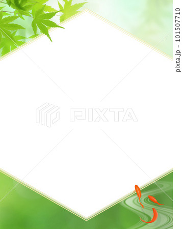 夏の爽やかな紅葉のフレーム 夏の爽やかな紅葉のフレーム 101507710