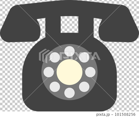 黑色電話簡單圖標說明 101508256