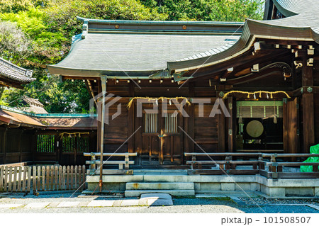 大阪府島本町の水無瀬神宮　御社殿（登録文化財） 101508507