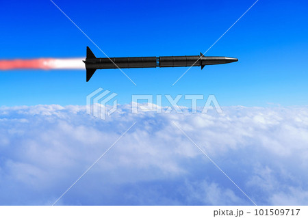飛翔する弾道ミサイル 飛翔する弾道ミサイル 101509717