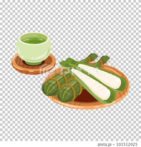 2 green tea chimaki 101512025