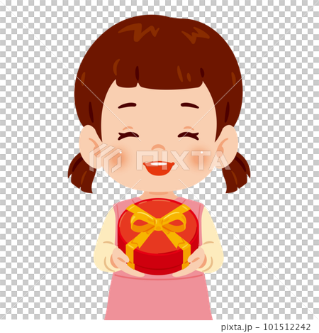 プレゼントを手に持った女の子2 プレゼントを手に持った女の子2 101512242