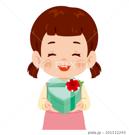 プレゼントを手に持った女の子1 101512243