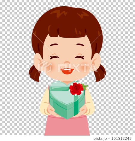 プレゼントを手に持った女の子1 101512243