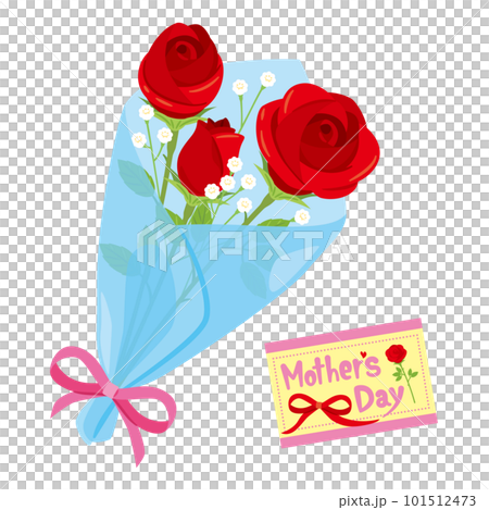 赤いバラ　花束1 101512473