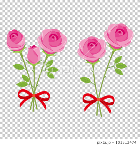 ピンクのバラ 花束3 ピンクのバラ 花束3 101512474