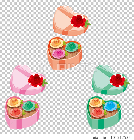 カップケーキ　箱と蓋付 101512585