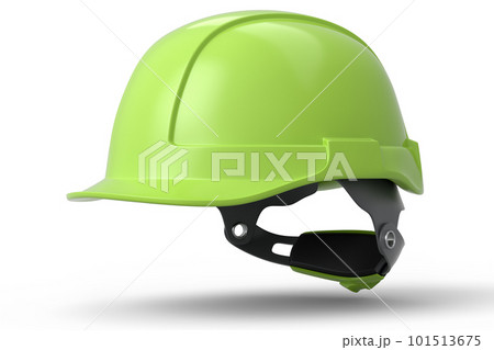 Green safety helmet or hard cap isolated on white background 101513675