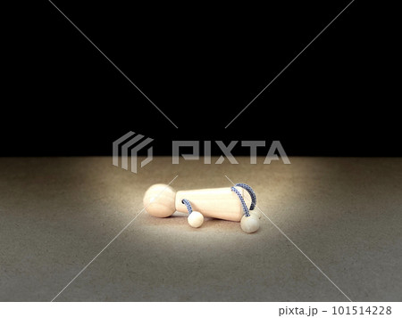暗闇に倒れた人形 暗闇に倒れた人形 101514228