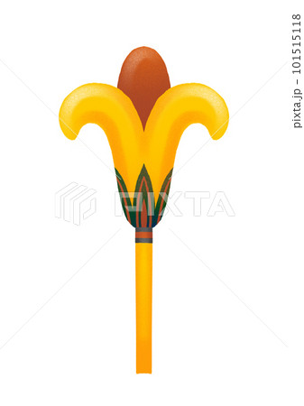 Decorative ornamental flower in the style of ancient egypt. 101515118