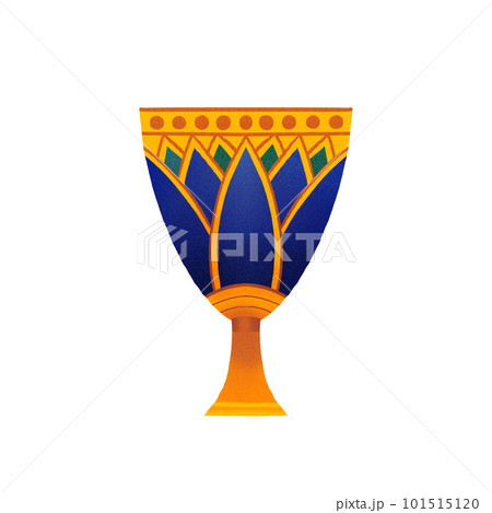 Decorative ornamental flower in the style of ancient egypt. Decorative ornamental flower in the style of ancient egypt. 101515120