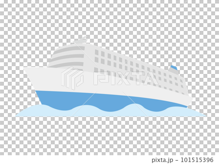 Illustration of a simple ship running on the sea_1 Illustration of a simple ship running on the sea_1 101515396