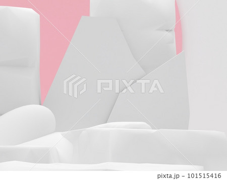 white stone podium products display minimal mockup 3d render. front view white room pink circle background podium shape nature. stand show cosmetic product. Stage showcase on pedestal podium. white stone podium products display minimal mockup 3d render. front view white room pink circle background podium shape nature. stand show cosmetic product. Stage showcase on pedestal podium. 101515416