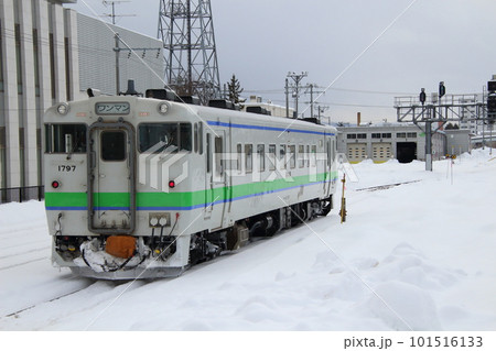 北見トンネルへ向かう石北本線キハ40（遠軽⇔網走） 101516133
