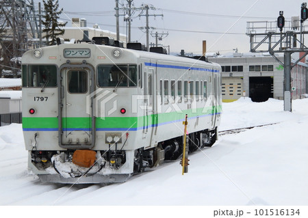 北見トンネルへ向かう石北本線キハ40（遠軽⇔網走） 101516134