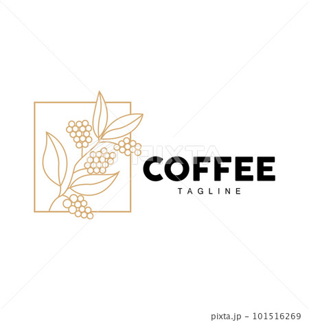 Coffee Logo, Coffee Tree Design, Cafe Drink Vector, Icon Brand Illustration Symbol Coffee Logo, Coffee Tree Design, Cafe Drink Vector, Icon Brand Illustration Symbol 101516269