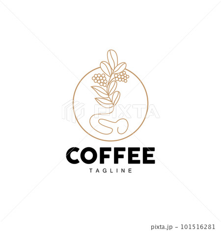 Coffee Logo, Coffee Tree Design, Cafe Drink Vector, Icon Brand Illustration Symbol Coffee Logo, Coffee Tree Design, Cafe Drink Vector, Icon Brand Illustration Symbol 101516281