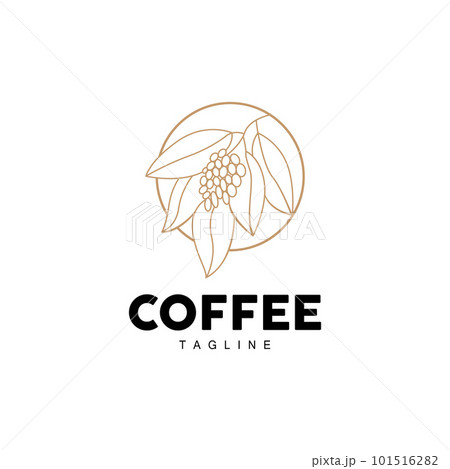 Coffee Logo, Coffee Tree Design, Cafe Drink Vector, Icon Brand Illustration Symbol Coffee Logo, Coffee Tree Design, Cafe Drink Vector, Icon Brand Illustration Symbol 101516282