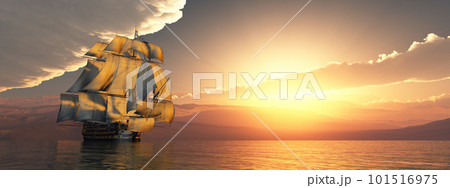HMS Victory at sunset HMS Victory at sunset 101516975