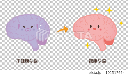 不健康な脳→健康な脳のイメージ 101517664