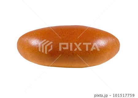 Freshly baked pie isolated on a white background. Homemade baking. Close-up 101517759