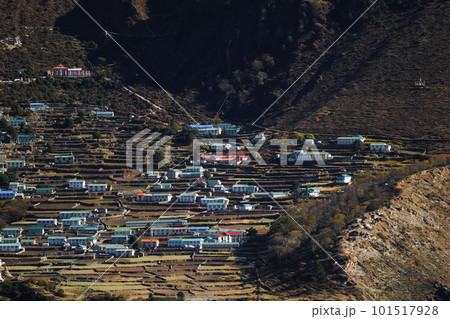 pheriche village in the mountain 101517928