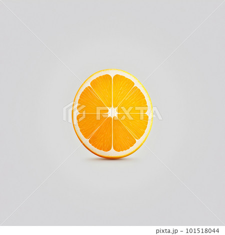 Orange citrus fruit minimalistic square emblem 101518044