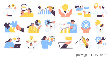 People doing different business activities 101518482