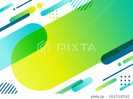 斜めに流れるグリーンの幾何学パターンの背景素材 101518592