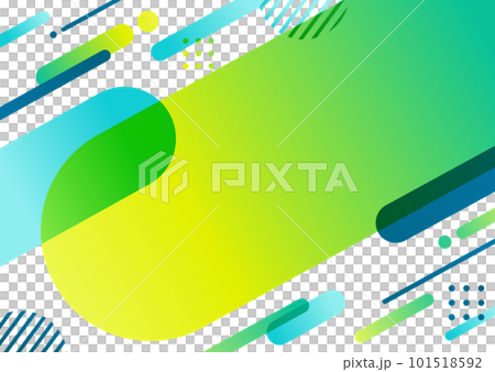 斜めに流れるグリーンの幾何学パターンの背景素材 101518592