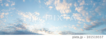 Sunshine in the cloudy sky. Nature background. 101519337