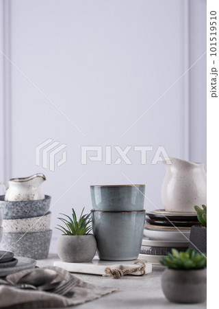 Craft ceramic plates, bowls and cups Craft ceramic plates, bowls and cups 101519510