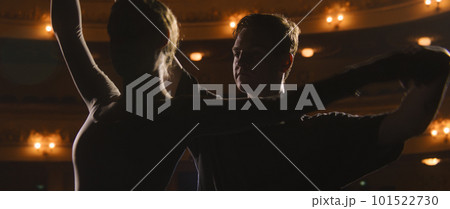 Partners prepare for theatrical dance performance Partners prepare for theatrical dance performance 101522730