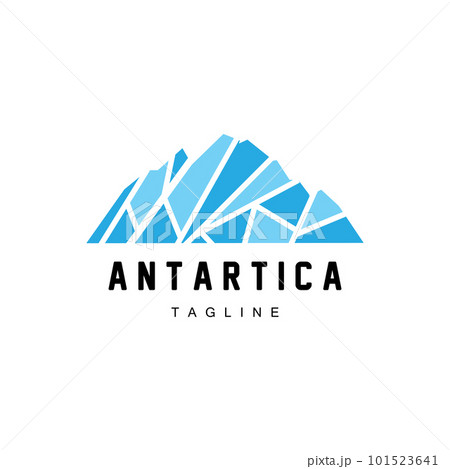 Mountain Logo, Antarctic Iceberg Logo Design, Nature Landscape Vector, Product Brand Illustration Icon 101523641