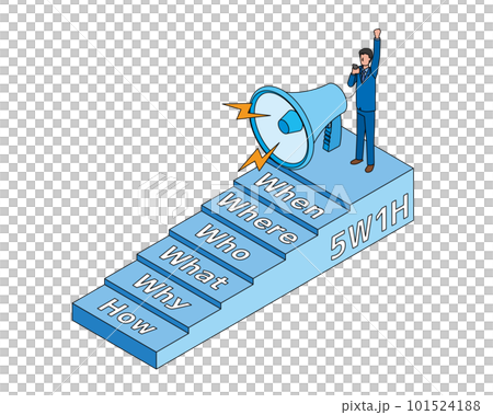 5W1H image illustration 101524188