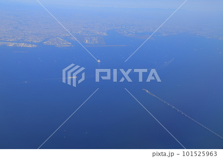 空から見た首都圏の街並み 空から見た首都圏の街並み 101525963