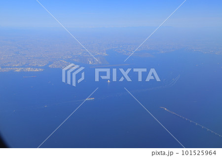 空から見た首都圏の街並み 101525964