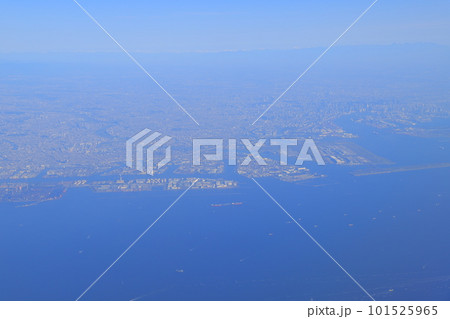 空から見た首都圏の街並み 101525965