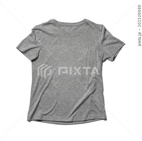 Cotton T-shirt isolated on a white background, top view Cotton T-shirt isolated on a white background, top view 101526080